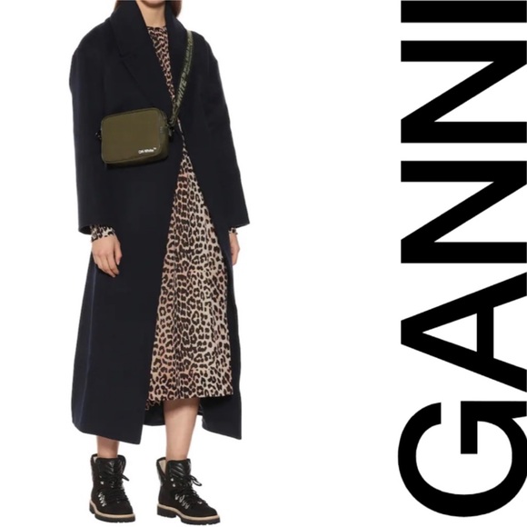 GANNI Edna Suede Ankle lace up boots black Size 39 NEW - Picture 2 of 16